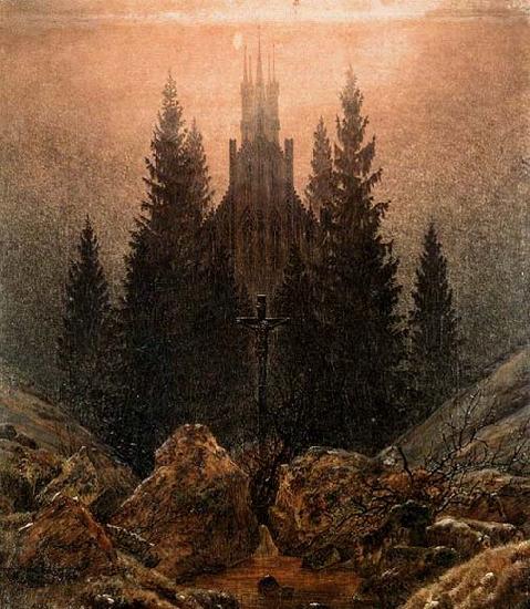 Caspar David Friedrich The Cross in the Mountains oil painting picture